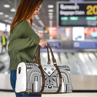 White Philippines Sun Star Travel Bag Igorot Tribal Inspiration