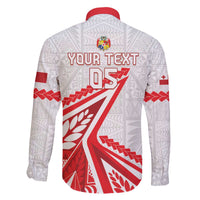 Custom Tonga Rugby 2024 Pacific Family Matching Off Shoulder Short Dress and Hawaiian Shirt Go Ikale Tahi