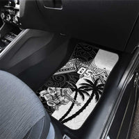 New Zealand And Fiji Rugby 2024 Car Mats Maori Kiwi With Fijian Palm Tree LT05 - Polynesian Pride