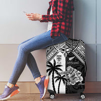 New Zealand And Fiji Rugby 2024 Luggage Cover Maori Kiwi With Fijian Palm Tree LT05 - Polynesian Pride