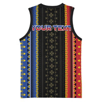 Personalised Philippines Filipinos Basketball Jersey Igorot Tribal Inspiration Pattern Style