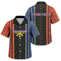 Personalised Philippines Filipinos Family Matching Short Sleeve Bodycon Dress and Hawaiian Shirt Igorot Tribal Inspiration Pattern Style