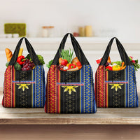 Philippines Filipinos Grocery Bag Igorot Tribal Inspiration Pattern Style