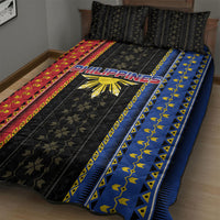 Philippines Filipinos Quilt Bed Set Igorot Tribal Inspiration Pattern Style
