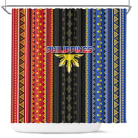 Philippines Filipinos Shower Curtain Igorot Tribal Inspiration Pattern Style