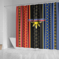 Philippines Filipinos Shower Curtain Igorot Tribal Inspiration Pattern Style