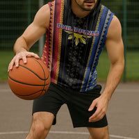 Personalised Philippines Filipinos Sleeveless Hoodie Igorot Tribal Inspiration Pattern Style