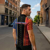 Personalised Philippines Filipinos Zipper Polo Shirt Igorot Tribal Inspiration Pattern Style