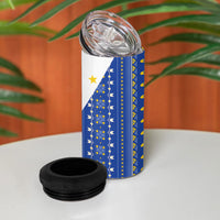 Philippines Sun 4 in 1 Can Cooler Tumbler Igorot Tribal Inspiration