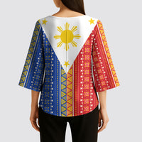 Philippines Sun Kimono Sleeve Blouse Igorot Tribal Inspiration