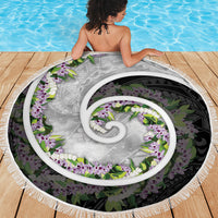 Piko Hawaii Beach Blanket Polynesian Pattern With Maile Pikake Honohono Lei