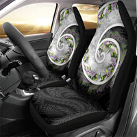 Piko Hawaii Car Seat Cover Polynesian Pattern With Maile Pikake Honohono Lei