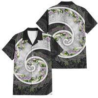 Piko Hawaii Family Matching Short Sleeve Bodycon Dress and Hawaiian Shirt Polynesian Pattern With Maile Pikake Honohono Lei