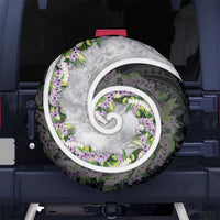 Piko Hawaii Spare Tire Cover Polynesian Pattern With Maile Pikake Honohono Lei