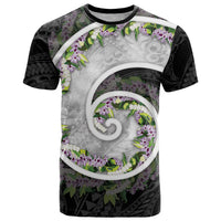 Piko Hawaii T Shirt Polynesian Pattern With Maile Pikake Honohono Lei
