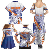 Personalised Marshall Islands Manit Day Family Matching Summer Maxi Dress and Hawaiian Shirt Polynesian Tribal Tattoo Tropical Style LT05 - Polynesian Pride
