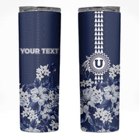 Personalized Utah State Skinny Tumbler Polynesian Style LT05 Blue - Polynesian Pride