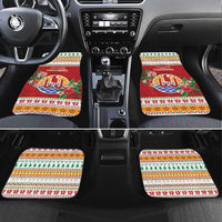 French Polynesia Christmas Car Mats Coat Of Arms Merry Xmas
