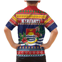 Kiribati Christmas Family Matching Mermaid Dress and Hawaiian Shirt Coat Of Arms Tekeraoi Te Kiritimati LT05 - Polynesian Pride