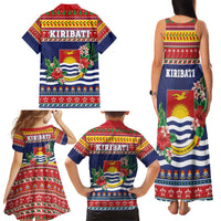 Kiribati Christmas Family Matching Tank Maxi Dress and Hawaiian Shirt Coat Of Arms Tekeraoi Te Kiritimati LT05 - Polynesian Pride