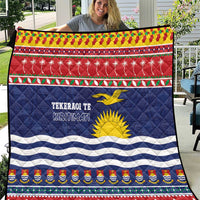 Kiribati Christmas Quilt Coat Of Arms Tekeraoi Te Kiritimati LT05 Red - Polynesian Pride