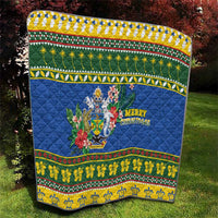 Solomon Islands Christmas Quilt Coat Of Arms Merry Xmas LT05 - Polynesian Pride