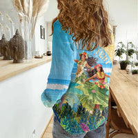 Personalised Hawaii Honolulu Festival Women Casual Shirt Hula Girls Tropical Vibe LT05 - Polynesian Pride