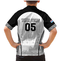 Custom Fiji Tapa Football Family Matching Mermaid Dress and Hawaiian Shirt Sporty Style LT05 - Polynesian Pride