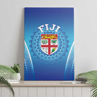 Fiji Football Canvas Wall Art Fijian Tapa Pattern