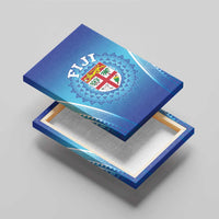 Fiji Football Canvas Wall Art Fijian Tapa Pattern