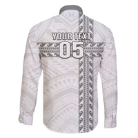 Custom New Caledonia Football Family Matching Off The Shoulder Long Sleeve Dress and Hawaiian Shirt Go The Kagus LT05 - Polynesian Pride