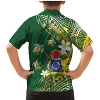 Cook Islands 15 Finest Family Matching Mermaid Dress and Hawaiian Shirt Plumeria Polynesian Turtle LT05 - Polynesian Pride