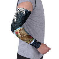 New Zealand Weka Arm Sleeves Maori Hen Koru Pattern - Polynesian Pride