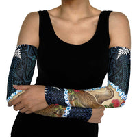New Zealand Weka Arm Sleeves Maori Hen Koru Pattern - Polynesian Pride