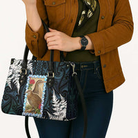 New Zealand Weka Leather Bag Maori Hen Koru Pattern - Polynesian Pride