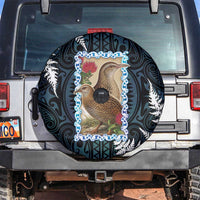 New Zealand Weka Spare Tire Cover Maori Hen Koru Pattern - Polynesian Pride