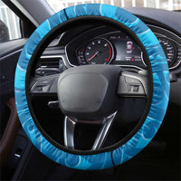 New Zealand Kokako Bird Steering Wheel Cover Maori Koru With Kowhai Flowers - Polynesian Pride