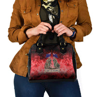 Australia And New Zealand ANZAC Day Shoulder Handbag Soldiers Lest We Forget