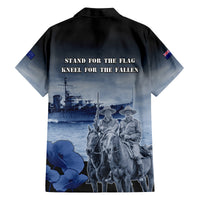 New Zealand ANZAC Day Family Matching Puletasi and Hawaiian Shirt HMNZS Achilles We Will Remember Them LT05 - Polynesian Pride