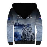 New Zealand ANZAC Day Sherpa Hoodie HMNZS Achilles We Will Remember Them LT05 - Polynesian Pride