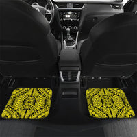 Vanuatu 46th Independence Car Mats Special Style LT05 Set 2pcs - Back Yellow - Polynesian Pride