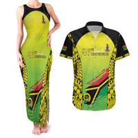 Vanuatu 45th Independence Couples Matching Tank Maxi Dress and Hawaiian Shirt Special Style - Polynesian Pride