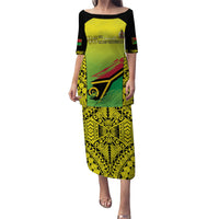 Vanuatu 45th Independence Family Matching Puletasi and Hawaiian Shirt Special Style - Polynesian Pride
