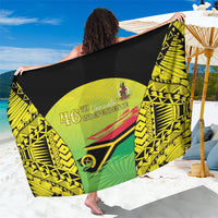 Vanuatu 46th Independence Sarong Special Style LT05 One Size 44 x 66 inches Yellow - Polynesian Pride