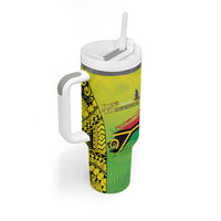 Vanuatu 46th Independence Tumbler With Handle Special Style LT05 - Polynesian Pride