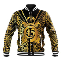 Vanuatu 46th Anniversary Of Independence Baseball Jacket Gold Style LT05 Unisex Gold - Polynesian Pride