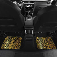 Vanuatu 46th Anniversary Of Independence Car Mats Gold Style LT05 Set 2pcs - Back Gold - Polynesian Pride