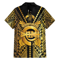 Vanuatu 46th Anniversary Of Independence Family Matching Puletasi and Hawaiian Shirt Gold Style LT05 - Polynesian Pride