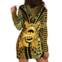Vanuatu 46th Anniversary Of Independence Hoodie Dress Gold Style LT05 - Polynesian Pride