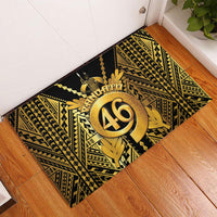 Vanuatu 46th Anniversary Of Independence Rubber Doormat Gold Style LT05 - Polynesian Pride